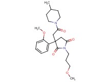 3-(2-methoxyphenyl)-1-(3-methoxypropyl)-3-[2-(4-methyl-1-piperidinyl)-2-oxoethyl]-2,5-pyrrolidinedione