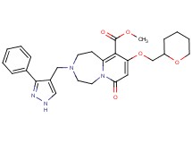 methyl 7-oxo-3-[(3-phenyl-1H-pyrazol-4-yl)methyl]-9-(tetrahydro-2H-pyran-2-ylmethoxy)-1,2,3,4,5,7-hexahydropyrido[1,2-d][1,4]diazepine-10-carboxylate