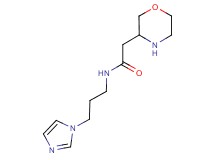 N-[3-(1H-imidazol-1-yl)propyl]-2-(3-morpholinyl)acetamide dihydrochloride