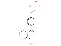 4-(4-{[3-(hydroxymethyl)-4-morpholinyl]carbonyl}phenyl)-2-methyl-2-butanol
