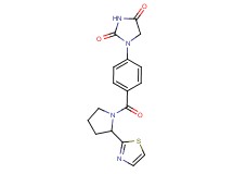 1-(4-{[2-(1,3-thiazol-2-yl)-1-pyrrolidinyl]carbonyl}phenyl)-2,4-imidazolidinedione
