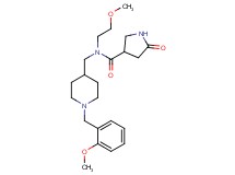 N-{[1-(2-methoxybenzyl)-4-piperidinyl]methyl}-N-(2-methoxyethyl)-5-oxo-3-pyrrolidinecarboxamide