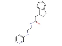 2-(2,3-dihydro-1H-inden-1-yl)-N-[2-(3-pyridinylamino)ethyl]acetamide