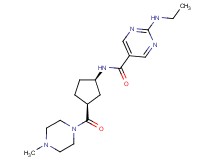 2-(ethylamino)-N-{(1R*,3S*)-3-[(4-methyl-1-piperazinyl)carbonyl]cyclopentyl}-5-pyrimidinecarboxamide