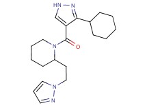 1-[(3-cyclohexyl-1H-pyrazol-4-yl)carbonyl]-2-[2-(1H-pyrazol-1-yl)ethyl]piperidine