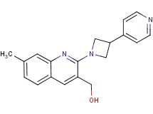 {7-methyl-2-[3-(4-pyridinyl)-1-azetidinyl]-3-quinolinyl}methanol