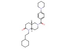 (4aR*,8aS*)-1-(2-cyclohexylethyl)-6-[4-(1-piperidinyl)benzoyl]octahydro-1,6-naphthyridin-2(1H)-one