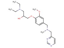 1-(diethylamino)-3-(2-methoxy-4-{[methyl(4-pyrimidinylmethyl)amino]methyl}phenoxy)-2-propanol