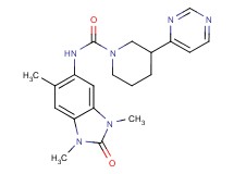 3-pyrimidin-4-yl-N-(1,3,6-trimethyl-2-oxo-2,3-dihydro-1H-benzimidazol-5-yl)piperidine-1-carboxamide