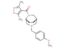 (1S*,5R*)-6-[(3,5-dimethyl-4-isoxazolyl)carbonyl]-3-(4-methoxybenzyl)-3,6-diazabicyclo[3.2.2]nonane