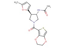 N-[(3S*,4R*)-1-(2,3-dihydrothieno[3,4-b][1,4]dioxin-5-ylcarbonyl)-4-(5-methyl-2-furyl)-3-pyrrolidinyl]acetamide