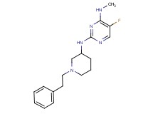 5-fluoro-N~4~-methyl-N~2~-[1-(2-phenylethyl)-3-piperidinyl]-2,4-pyrimidinediamine