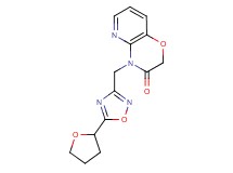 4-{[5-(tetrahydrofuran-2-yl)-1,2,4-oxadiazol-3-yl]methyl}-2H-pyrido[3,2-b][1,4]oxazin-3(4H)-one