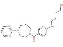 4-({5-[(4-pyrimidin-2-yl-1,4-diazepan-1-yl)carbonyl]pyridin-2-yl}amino)butan-1-ol