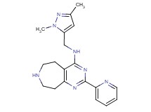 N-[(1,3-dimethyl-1H-pyrazol-5-yl)methyl]-2-pyridin-2-yl-6,7,8,9-tetrahydro-5H-pyrimido[4,5-d]azepin-4-amine