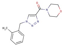 4-{[1-(2-methylbenzyl)-1H-1,2,3-triazol-4-yl]carbonyl}morpholine