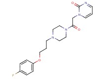 1-(2-{4-[3-(4-fluorophenoxy)propyl]piperazin-1-yl}-2-oxoethyl)pyrimidin-2(1H)-one