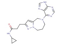 N-cyclopropyl-3-[5-(9H-purin-6-yl)-5,6,7,8-tetrahydro-4H-pyrazolo[1,5-a][1,4]diazepin-2-yl]propanamide