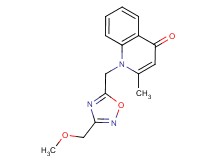 1-{[3-(methoxymethyl)-1,2,4-oxadiazol-5-yl]methyl}-2-methylquinolin-4(1H)-one