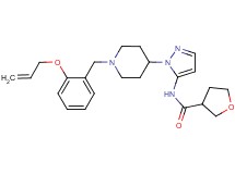 N-(1-{1-[2-(allyloxy)benzyl]-4-piperidinyl}-1H-pyrazol-5-yl)tetrahydro-3-furancarboxamide