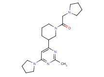 2-methyl-4-(1-pyrrolidinyl)-6-[1-(1-pyrrolidinylacetyl)-3-piperidinyl]pyrimidine