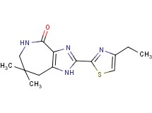 2-(4-ethyl-1,3-thiazol-2-yl)-7,7-dimethyl-5,6,7,8-tetrahydroimidazo[4,5-c]azepin-4(1H)-one