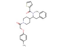 N-methyl-N-(1-{1-[(4-methylphenoxy)acetyl]-4-piperidinyl}-2-phenylethyl)-2-thiophenecarboxamide