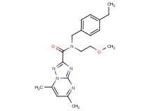 N-(4-ethylbenzyl)-N-(2-methoxyethyl)-5,7-dimethyl[1,2,4]triazolo[1,5-a]pyrimidine-2-carboxamide