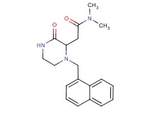 N,N-dimethyl-2-[1-(1-naphthylmethyl)-3-oxo-2-piperazinyl]acetamide