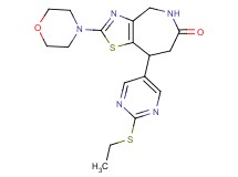 8-[2-(ethylthio)pyrimidin-5-yl]-2-morpholin-4-yl-4,5,7,8-tetrahydro-6H-[1,3]thiazolo[4,5-c]azepin-6-one