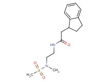 2-(2,3-dihydro-1H-inden-1-yl)-N-{2-[methyl(methylsulfonyl)amino]ethyl}acetamide