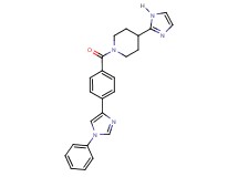 4-(1H-imidazol-2-yl)-1-[4-(1-phenyl-1H-imidazol-4-yl)benzoyl]piperidine