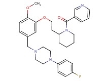 1-(4-fluorophenyl)-4-(4-methoxy-3-{2-[1-(3-pyridinylcarbonyl)-2-piperidinyl]ethoxy}benzyl)piperazine
