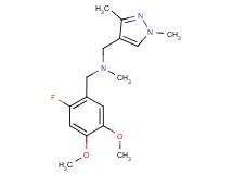 1-(1,3-dimethyl-1H-pyrazol-4-yl)-N-(2-fluoro-4,5-dimethoxybenzyl)-N-methylmethanamine