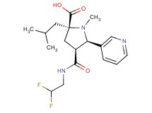 (2S*,4S*,5R*)-4-{[(2,2-difluoroethyl)amino]carbonyl}-2-isobutyl-1-methyl-5-pyridin-3-ylpyrrolidine-2-carboxylic acid