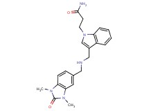 3-[3-({[(1,3-dimethyl-2-oxo-2,3-dihydro-1H-benzimidazol-5-yl)methyl]amino}methyl)-1H-indol-1-yl]propanamide