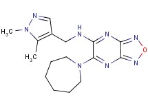 6-(1-azepanyl)-N-[(1,5-dimethyl-1H-pyrazol-4-yl)methyl][1,2,5]oxadiazolo[3,4-b]pyrazin-5-amine