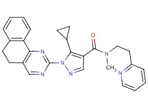 5-cyclopropyl-1-(5,6-dihydrobenzo[h]quinazolin-2-yl)-N-methyl-N-[2-(2-pyridinyl)ethyl]-1H-pyrazole-4-carboxamide