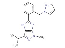 3-isopropyl-1-methyl-5-[2-(1H-pyrazol-1-ylmethyl)phenyl]-1,4-dihydroimidazo[4,5-c]pyrazole