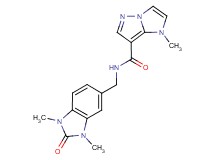 N-[(1,3-dimethyl-2-oxo-2,3-dihydro-1H-benzimidazol-5-yl)methyl]-1-methyl-1H-imidazo[1,2-b]pyrazole-7-carboxamide