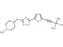 2-methyl-4-(5-{3-[(1-methylpiperidin-4-yl)methyl]-1,2,4-oxadiazol-5-yl}-2-furyl)but-3-yn-2-ol
