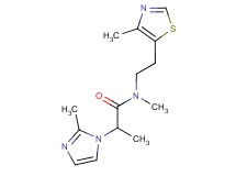 N-methyl-2-(2-methyl-1H-imidazol-1-yl)-N-[2-(4-methyl-1,3-thiazol-5-yl)ethyl]propanamide
