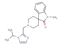1'-[(1-isopropyl-1H-imidazol-2-yl)methyl]-1-methylspiro[indole-3,4'-piperidin]-2(1H)-one