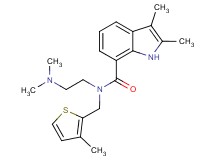 N-[2-(dimethylamino)ethyl]-2,3-dimethyl-N-[(3-methyl-2-thienyl)methyl]-1H-indole-7-carboxamide