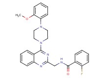 2-fluoro-N-({4-[4-(2-methoxyphenyl)-1-piperazinyl]-2-quinazolinyl}methyl)benzamide