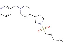 3-({4-[1-(butylsulfonyl)-3-pyrrolidinyl]-1-piperidinyl}methyl)pyridine