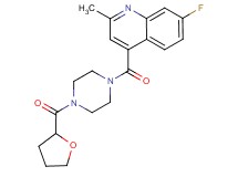 7-fluoro-2-methyl-4-{[4-(tetrahydro-2-furanylcarbonyl)-1-piperazinyl]carbonyl}quinoline