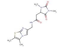 2-(1,3-dimethyl-2,5-dioxo-4-imidazolidinyl)-N-[(2,3-dimethylimidazo[2,1-b][1,3]thiazol-6-yl)methyl]acetamide