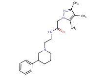 N-[2-(3-phenylpiperidin-1-yl)ethyl]-2-(3,4,5-trimethyl-1H-pyrazol-1-yl)acetamide