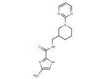 4-methyl-N-[(1-pyrimidin-2-ylpiperidin-3-yl)methyl]-1H-imidazole-2-carboxamide